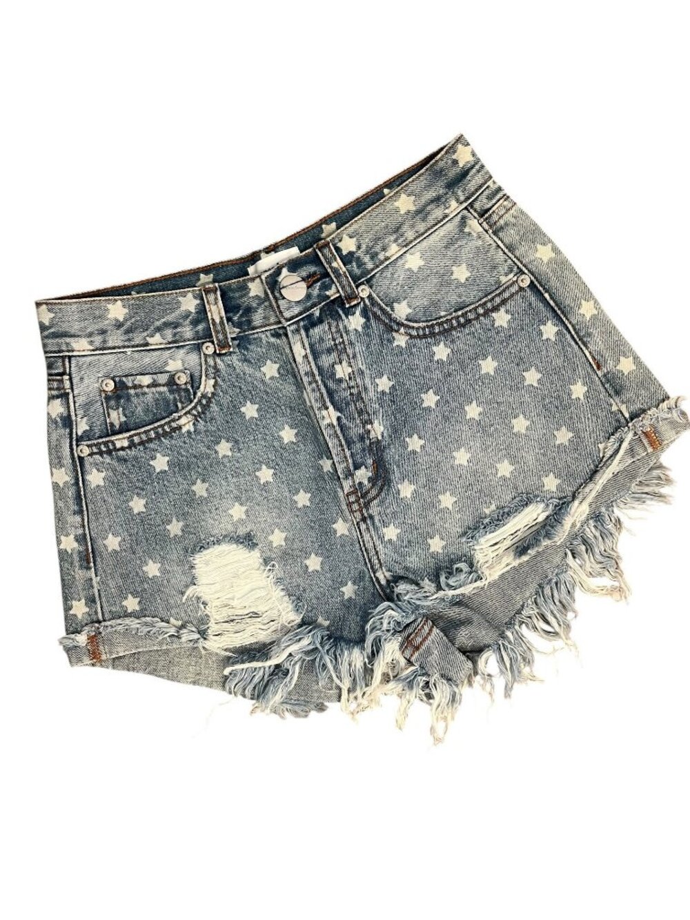 Superdown Kenzie Star Denim Shorts